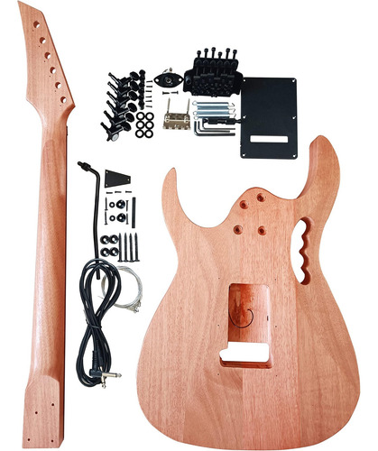 Sdwutong Kit De Guitarra Eléctrica Sin Terminar Juego De Gui