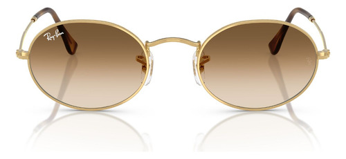 Gafas De Sol Ray-Ban Oval RB3547 Color Amarillo con Lente de Cristal