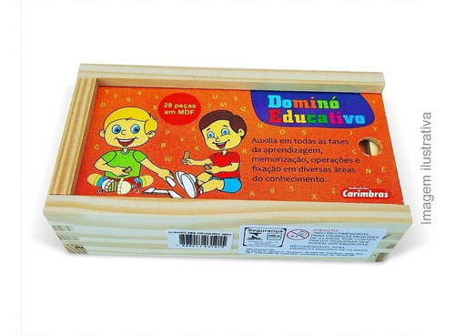 Imagem 1 de 3 de Dominó De Figuras E Letras