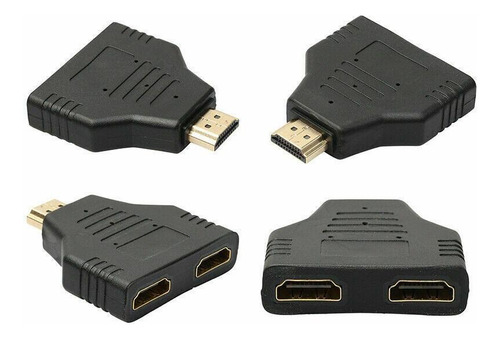 Duplicador De Sinal Hdmi Imagem Adaptador Duplo 1 A 2 Saídas