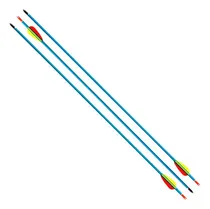 Comprar 03 Flechas Setas De Aluminio De 30 Pol. Para Arcos Azul Ek