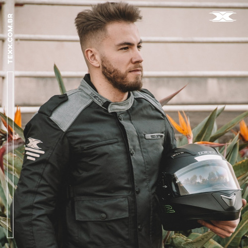 Imagem 3 de 7 de Jaqueta Motociclista Texx Defender Impermeavel Com Proteção