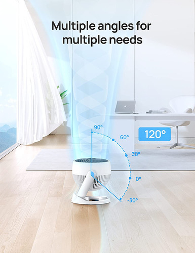 Dreo Desk Fan, 28db, 3 Speeds, White