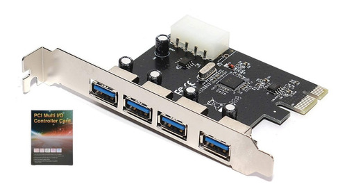 Tarjeta Pci Express A Usb 3.0 X4 Puertos Usb Pci-e