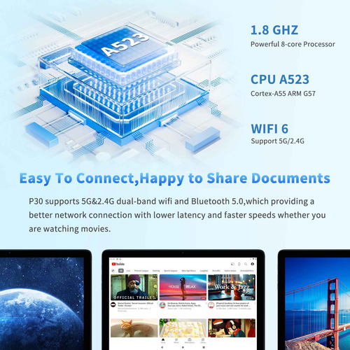 Tablet Android 14 8+256g(128g+128g Tf) Octa-core 8000mah