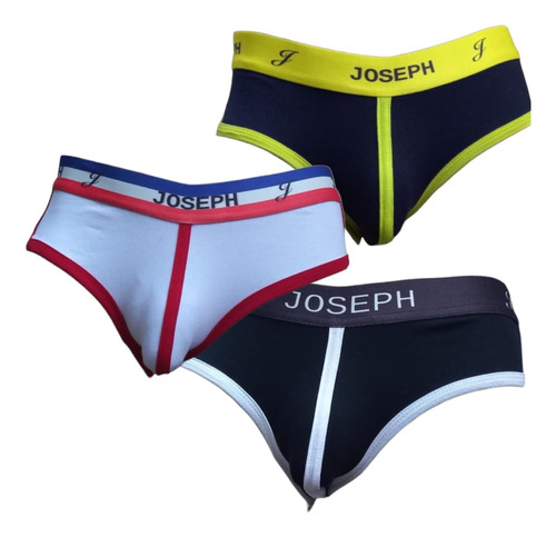 Pack X3 Calzoncillos Slip Brief De Algodón Para Hombre