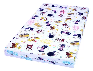 Colchon De Cuna Bebe Infantil Suavestar 140x90x10 Cm Espuma Color Estampado Dibujos