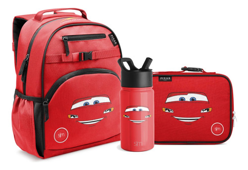 Set Mochila, Lonchera Y Tomatodo Cars Rayo Mcqueen