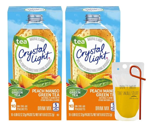 Crystal Light - Paquetes De Bebida En Polvo De Té Verde Melo