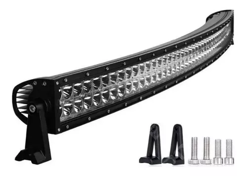 Barra Led 4x4 Curva 60 Led 180w Camioneta Camiones + Soporte