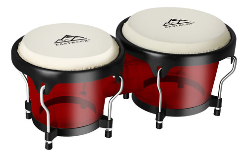 Eastrock Bongo Drums - Juego De Bateria De 6 Y 7 Pulgadas Pa