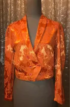 Comprar Campera Brocato Vintage Años 80 Marca Bordeaux Color Naranja