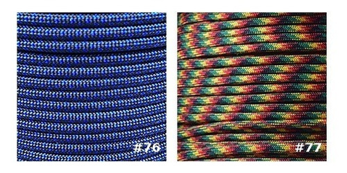 Paracord 5 Metros Cuerda 550 Tipo 3 - 50 Colores Made In Usa