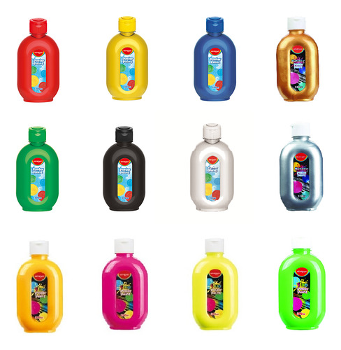Témpera Infantil Keyroad De 300ml Color Azul