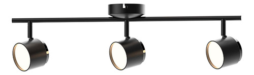 Luminaria Led Spot Color Negro 3 X 4 W Lu *t.e. Junio 2024* Negro