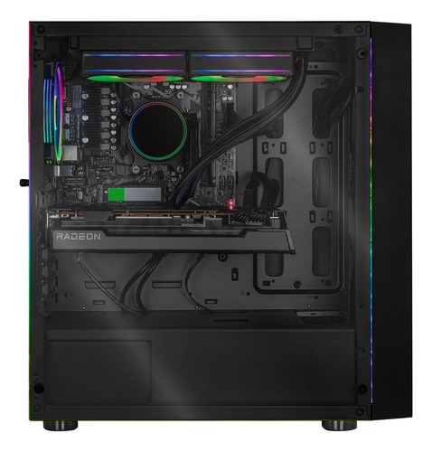 Xtreme Pc Gaming Amd Radeon Rx 7700 Xt Ryzen 9 9900x 32gb Ddr5 Ssd 2tb Sistema Liquido Wifi Black