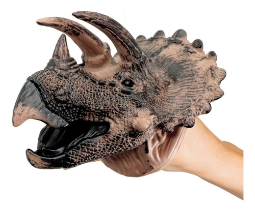 Marioneta Dinosaurio Triceratops De Mano Títere Juguete 