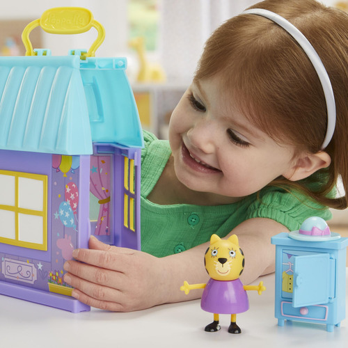 Set De Fiesta De Baile Peppa Pig Con Casa Y 2 Figuras
