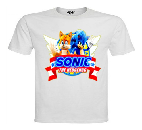 Poleras Sonic 2 Personajes  M/corta, 100% Algodón Premium 