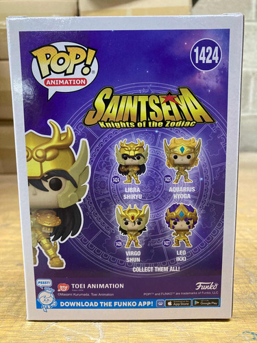 Gold Libra Shiryu 1424 Saint Seiya Funko Pop Zodíaco Nuevo