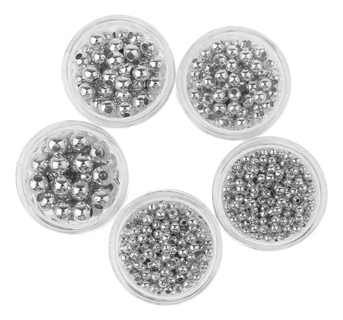 Wpd 5 Sets Perlas Espaciadoras De Acero Inoxidable