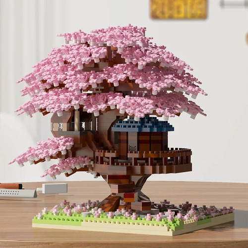 Jihui M2109 Sakura Tree Building Blocks Educational Toy 1