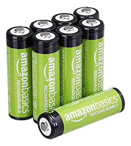 Amazonbasics Baterías Recargables Precargadas De Ni-mh