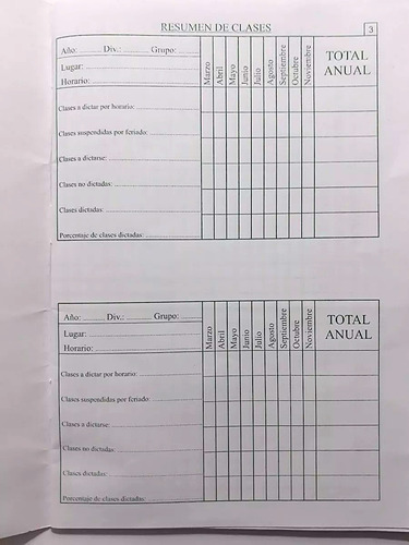 Libreta Del Profesor De Educación Física - F10ef
