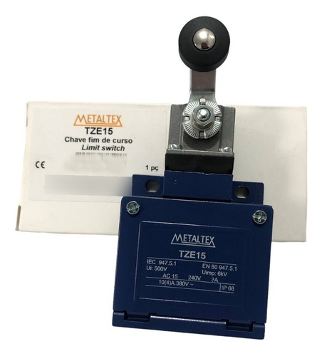 Chave Fim De Curso/alavanca C/rolete Tze15 Metaltex