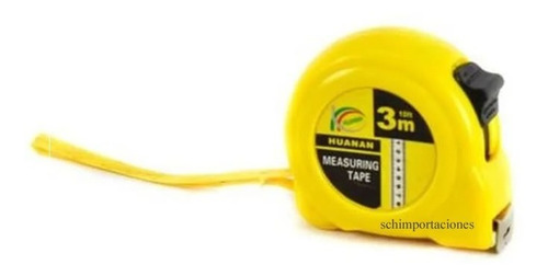 Huincha De Medir 3 Mts - Retractil - Original - Metalica