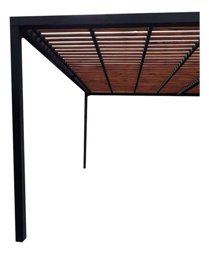 Pergola Hierro Y Madera X M2- Cerramientos Galerias Garages