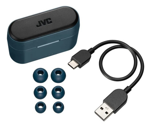 Audífonos Jvc Haa9ta Riptidz Inalámbricos 1 Par Color Azul