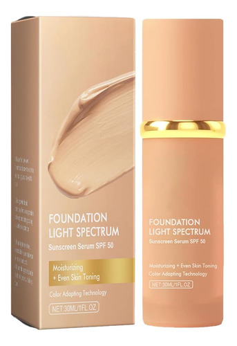 Base De Maquillaje Líquida 4 En 1, Spf 50, Base En Crema