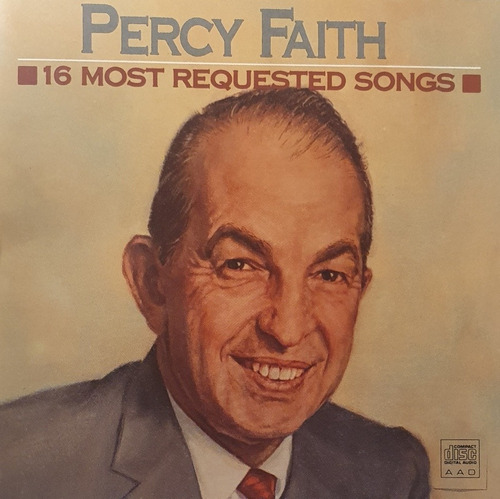 Cd Percy Faith + 16 Most Requested Songs