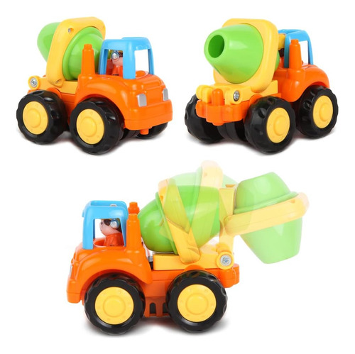 Conjunto De Caminhões De Brinquedo De Construção Para Crianç