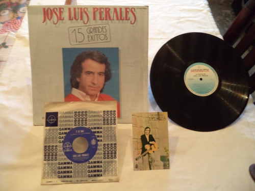 Jose Luis Perales 15 Grandes Exitos Lp Y Single 45 