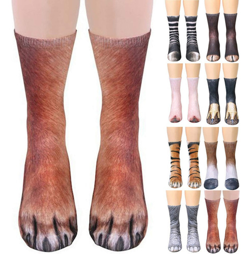 Calcetines De Pata De Animal, Divertidos Calcetines De-2pcs