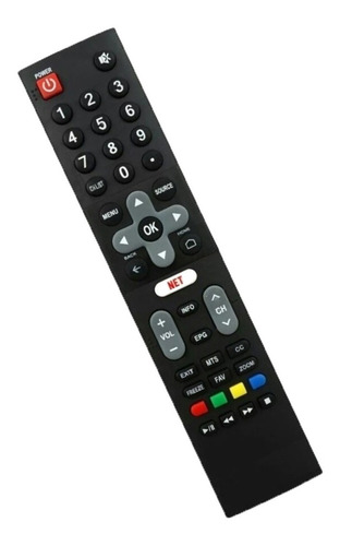Imagen 1 de 5 de Control Remoto Sw49s6sug Sw55s6sug Sw50s6sug Hs-7700j Para Skyworth Smart Tv Netflix