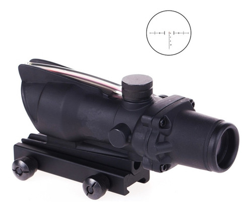 Imagen 2 de 9 de Mira Telescópica Acog 4x32 Iluminada Por Fibra Óptica 20mm