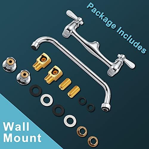 Favorpo Grifo De Montaje En Pared Grifo De Cocina Comercial