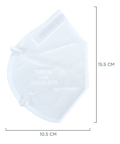 Imagen 3 de 8 de Cubrebocas Kn95 Certificados Tomods 10pz Mas Regalo