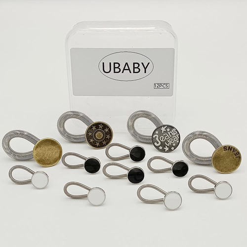 Ubaby 12 Unids Resistente Invisible Comodo Boton Extensor 4