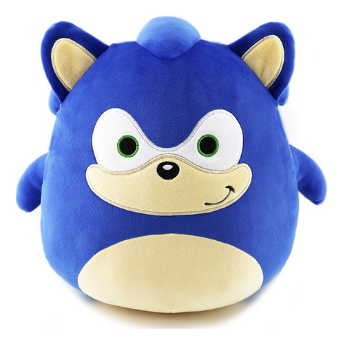 Nueva Almohada De Peluche Redonda Enrollada De Sonic The Hed