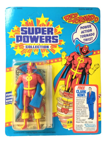 Vintage Red Tornado Super Powers Figura Articulada