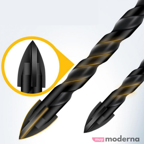 Imagen 4 de 10 de Set De 7 Brocas Universales Multifunción Triangulares Muymo®