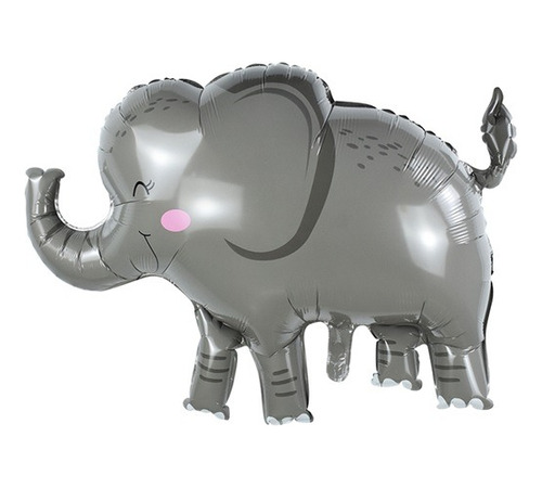 Globo Metalizados Elefante Cuerpo Entero Grande 80cm