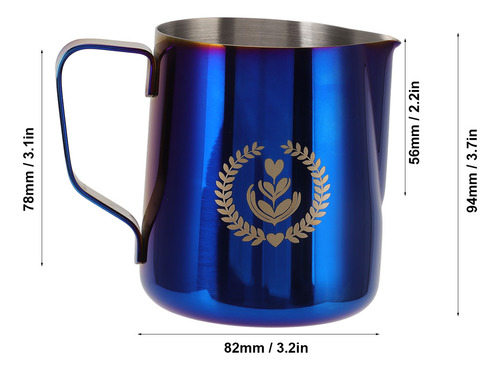 Jarra Espumadora De Leche De Acero Inoxidable De 350 Ml
