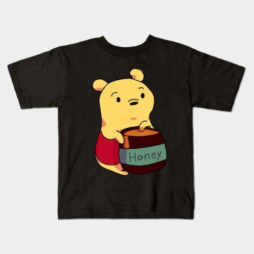 Remera Negra Bichos Niño Niña Winnie The Pooh A 6