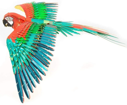 Guacamayo Jubileo Fascinations Rompecabezas Metálico 3d 