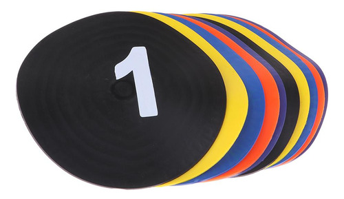 10 Piezas De Discos Multicolores Para Entrenamiento
